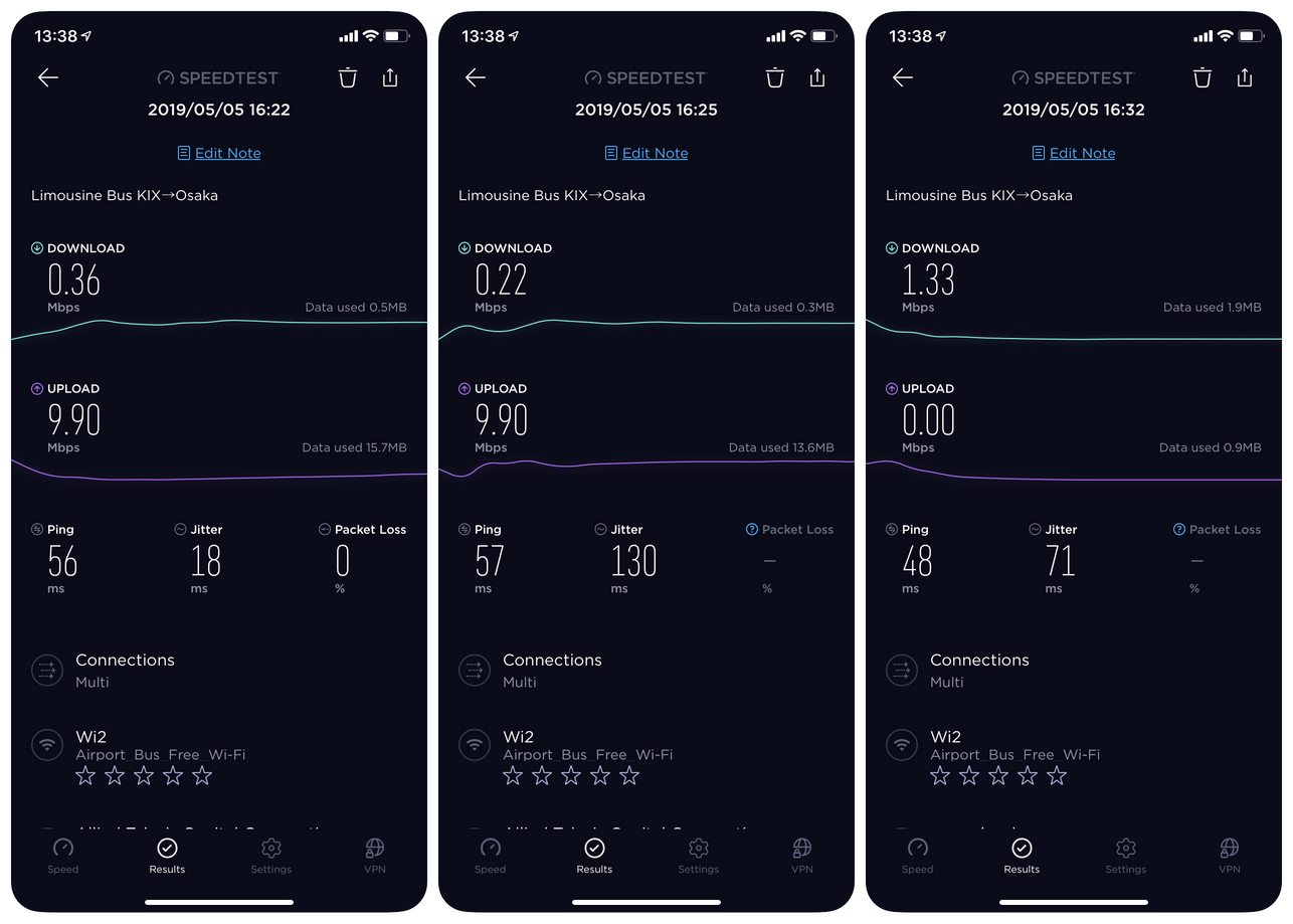 Free WiFi on Kansai Airport Limousine Bus [Tested]