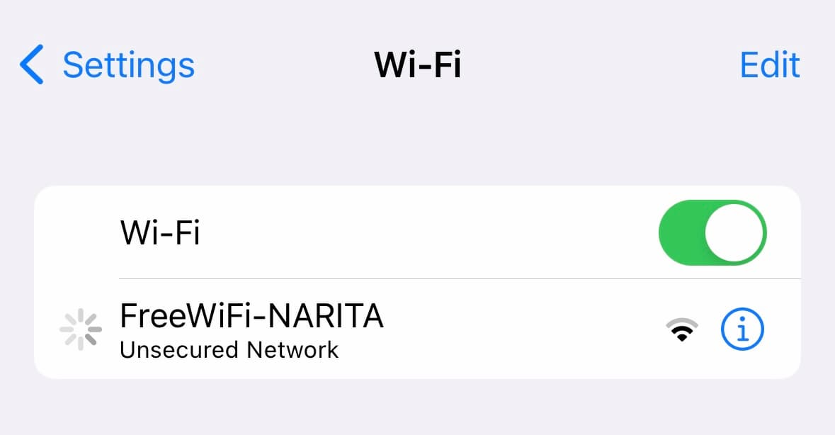 How to Connect to Narita Airport Free WiFi (+ Speed Test results)